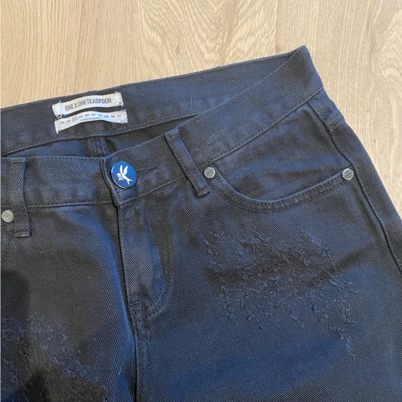 One Teaspoon ~ Black Boyfriend Jeans - Picture 3 of 4